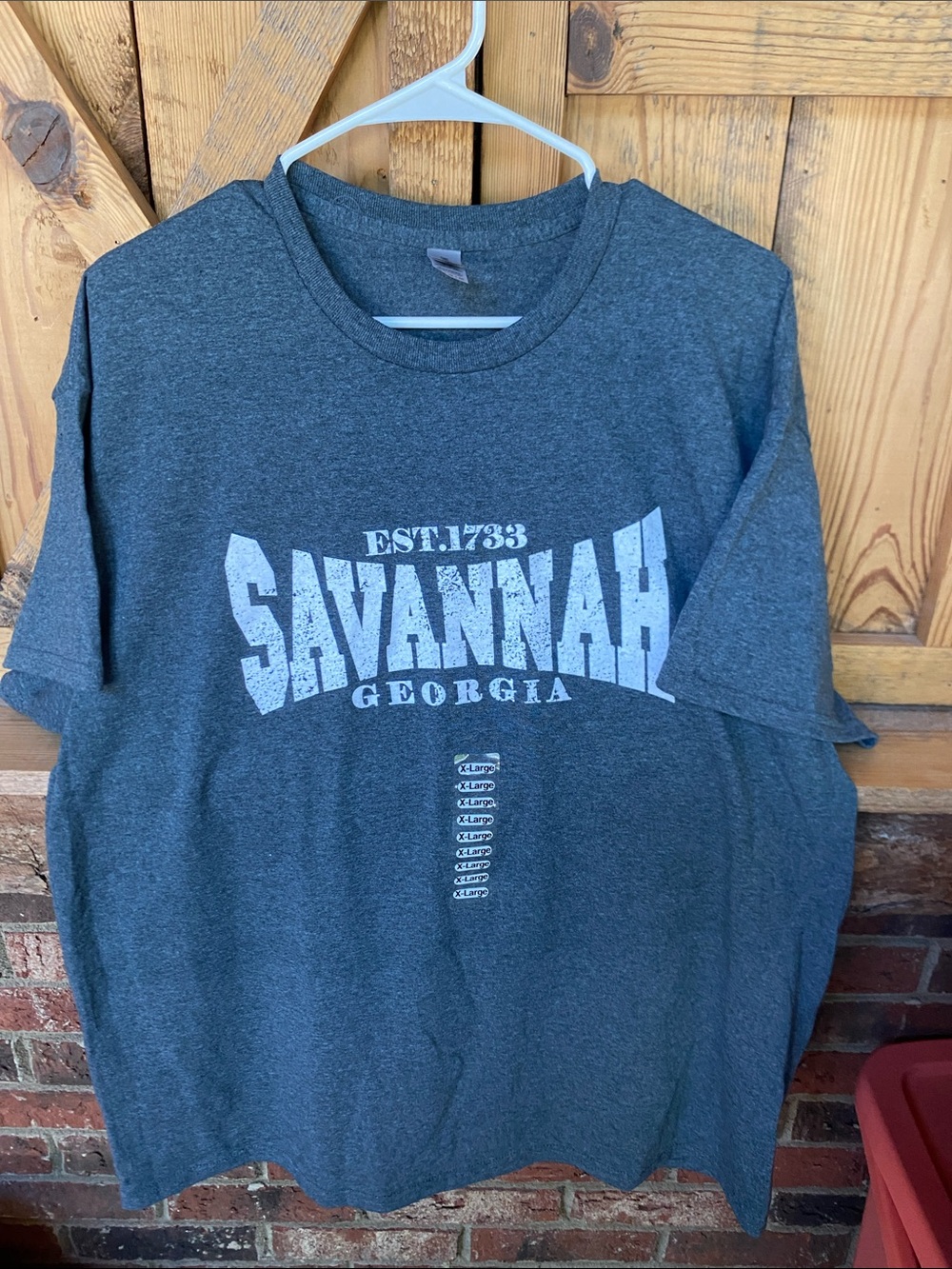 Gildan  Charcoal Graphic Tee XL

Savannah Georgia